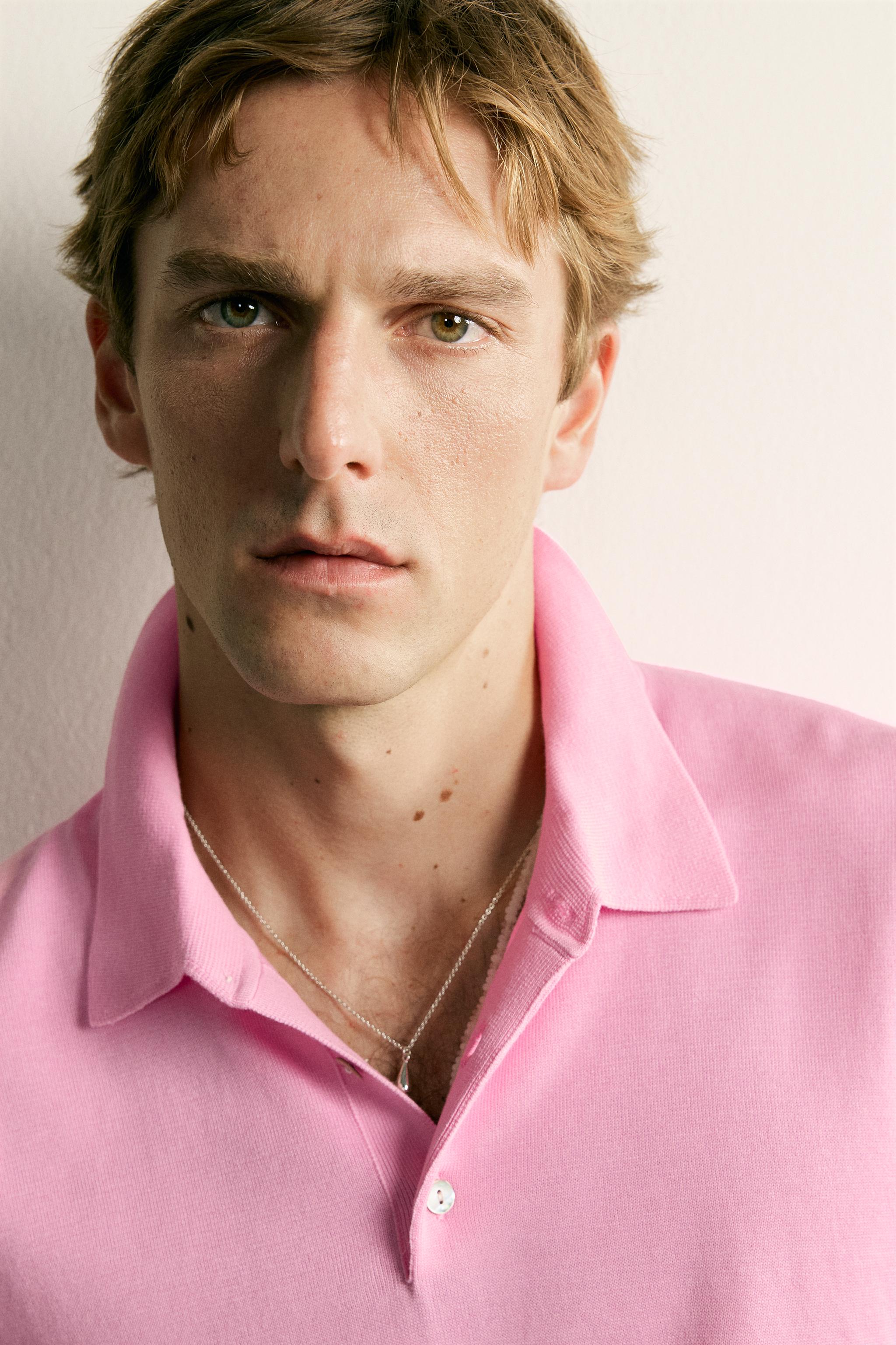 RELAXED FIT KNIT POLO SHIRT